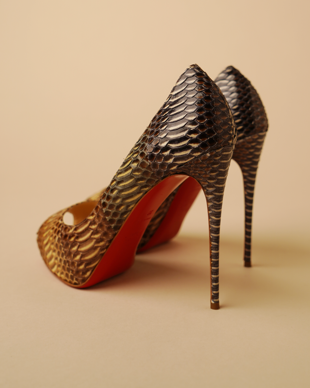 Christian Louboutin "Suellena" Python Platform Pumps