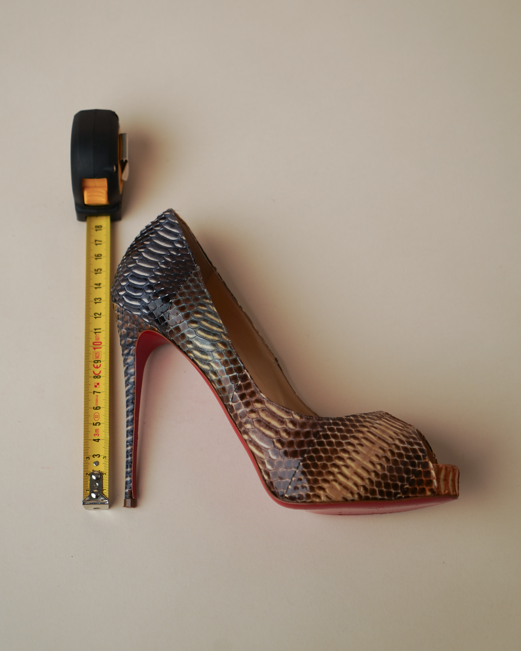 Christian Louboutin "Suellena" Python Platform Pumps