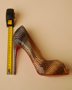Christian Louboutin "Suellena" Python Platform Pumps