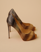 Christian Louboutin "Suellena" Python Platform Pumps
