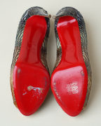 Christian Louboutin "Suellena" Python Platform Pumps