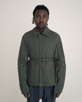 Craig Green Belted Quilted Worker Jacket — Olive Green
