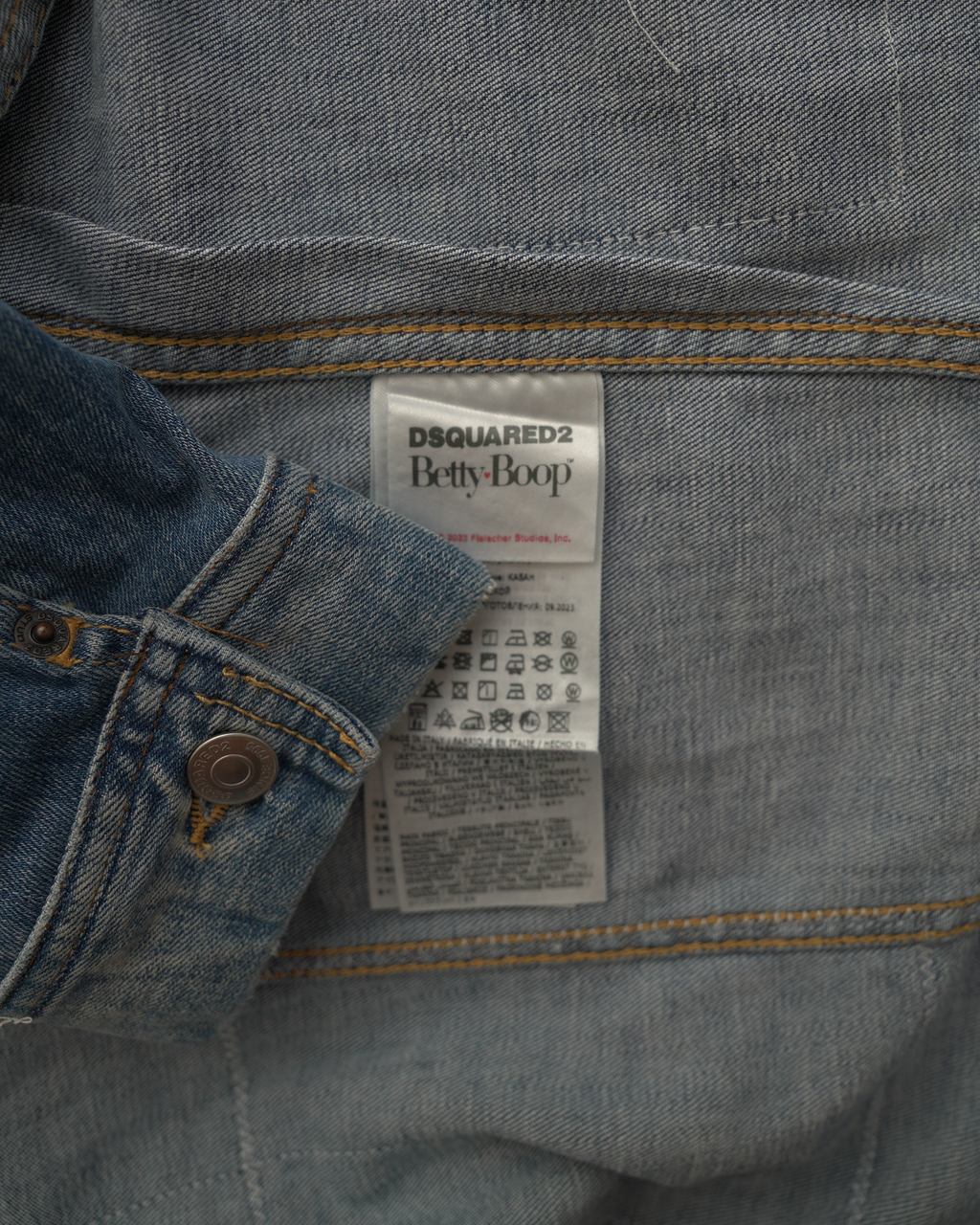 Dsquared2 x Betty Boop “Boo Tales” Comic-Patch Denim Jacket
