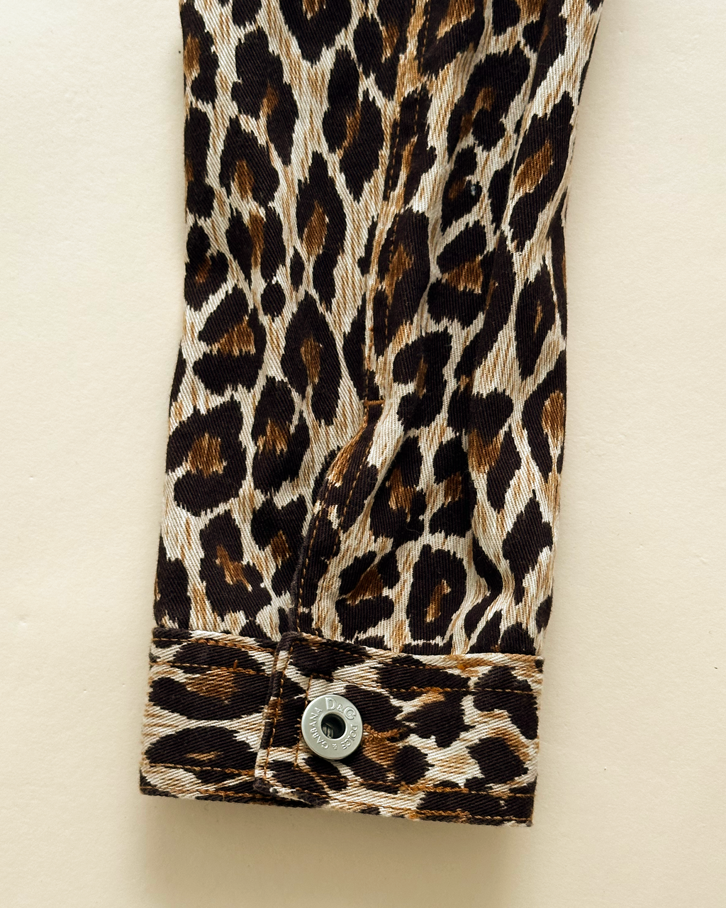 D&G Leopard Denim Trucker Jacket