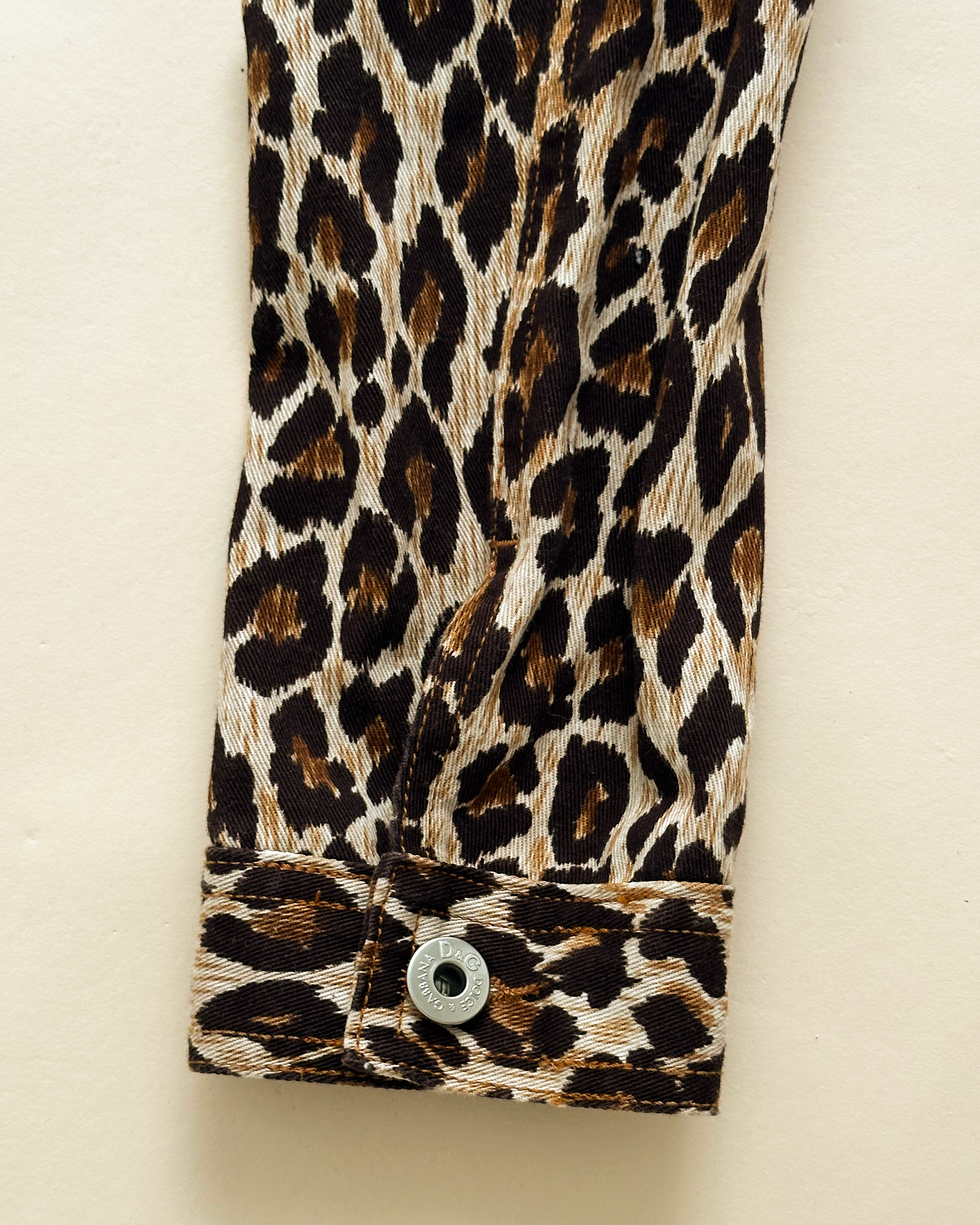 D&G Leopard Denim Trucker Jacket