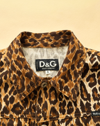 D&G Leopard Denim Trucker Jacket