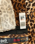D&G Leopard Denim Trucker Jacket
