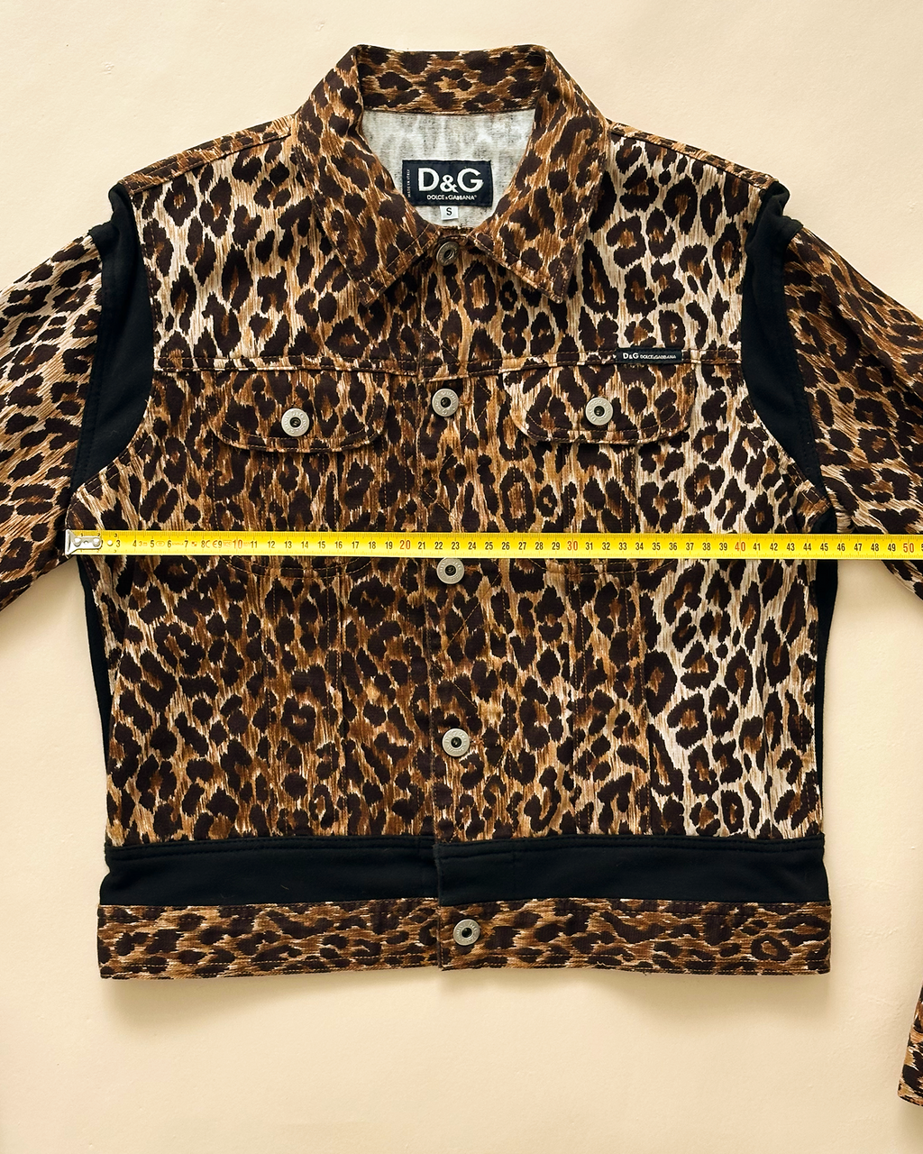 D&G Leopard Denim Trucker Jacket
