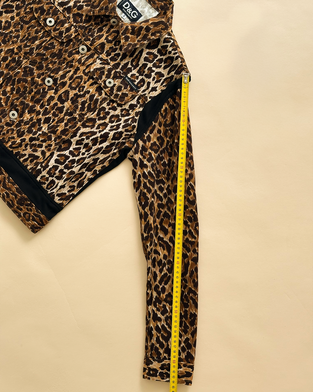 D&G Leopard Denim Trucker Jacket