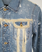 D&G bleached and rhinestone adorned denim jacket