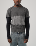 D&G Dolce & Gabbana Reconstructed Patchwork Mixed-Knit Sweater
