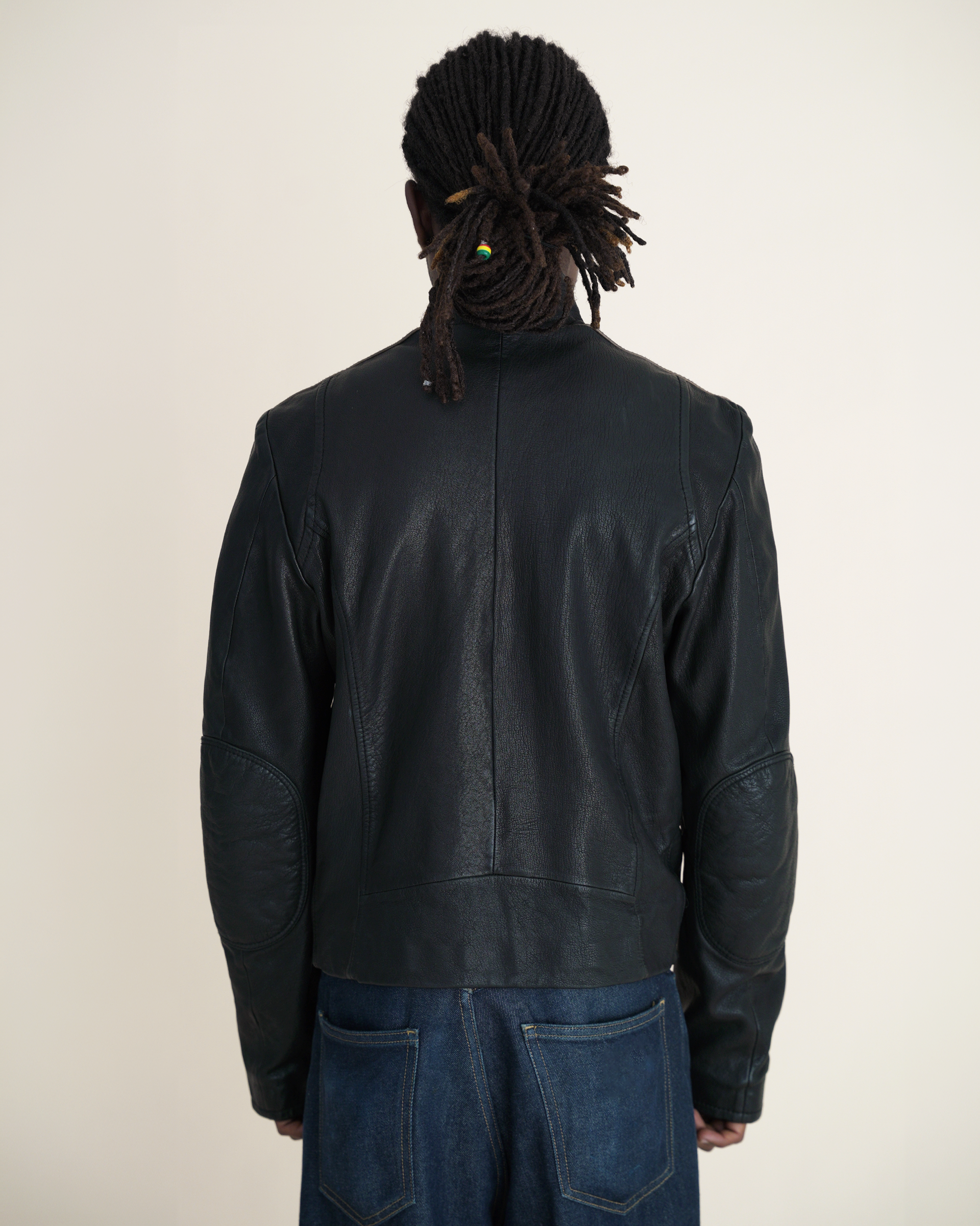 Archival Diesel Y2K Modular Multi-Panel Leather Moto Jacket
