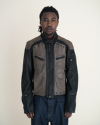 Archival Diesel Y2K Modular Multi-Panel Leather Moto Jacket