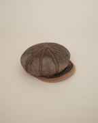 Christian Dior by John Galliano Distressed Suede & Shearling Baker Boy Cap