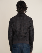 Archival Dolce & Gabbana Laser-Cut “Cage” Leather Bomber Jacket