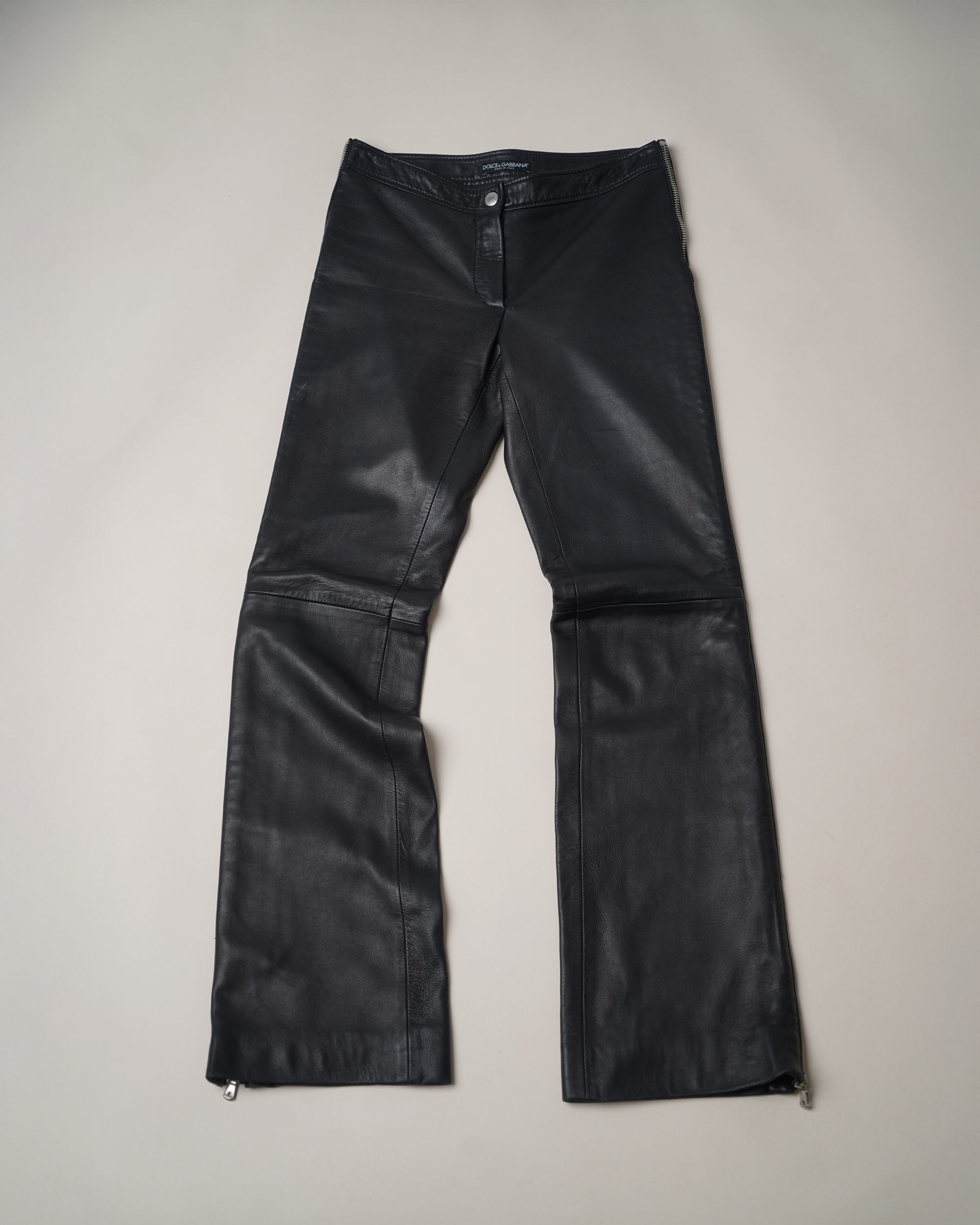 Dolce & Gabbana Leather Trousers