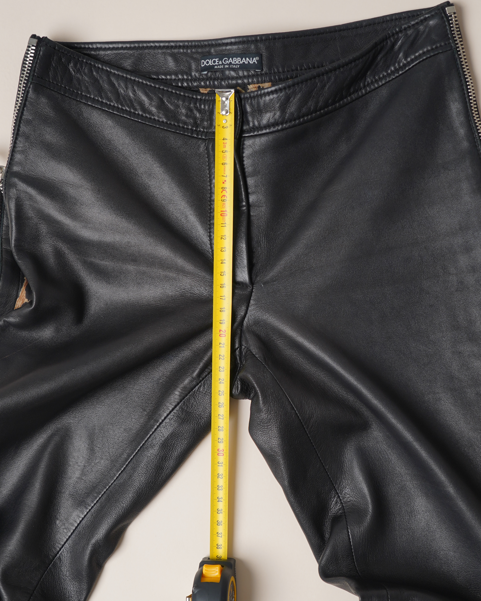 Dolce & Gabbana Leather Trousers
