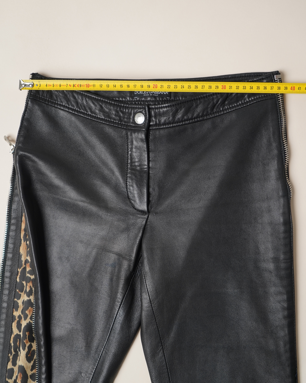 Dolce & Gabbana Leather Trousers