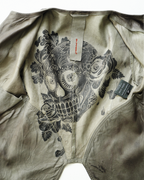 Empresa Artisanal Asymmetric Washed-Lambskin Jacket