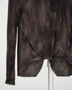 Empresa Artisanal Asymmetric Washed-Lambskin Jacket