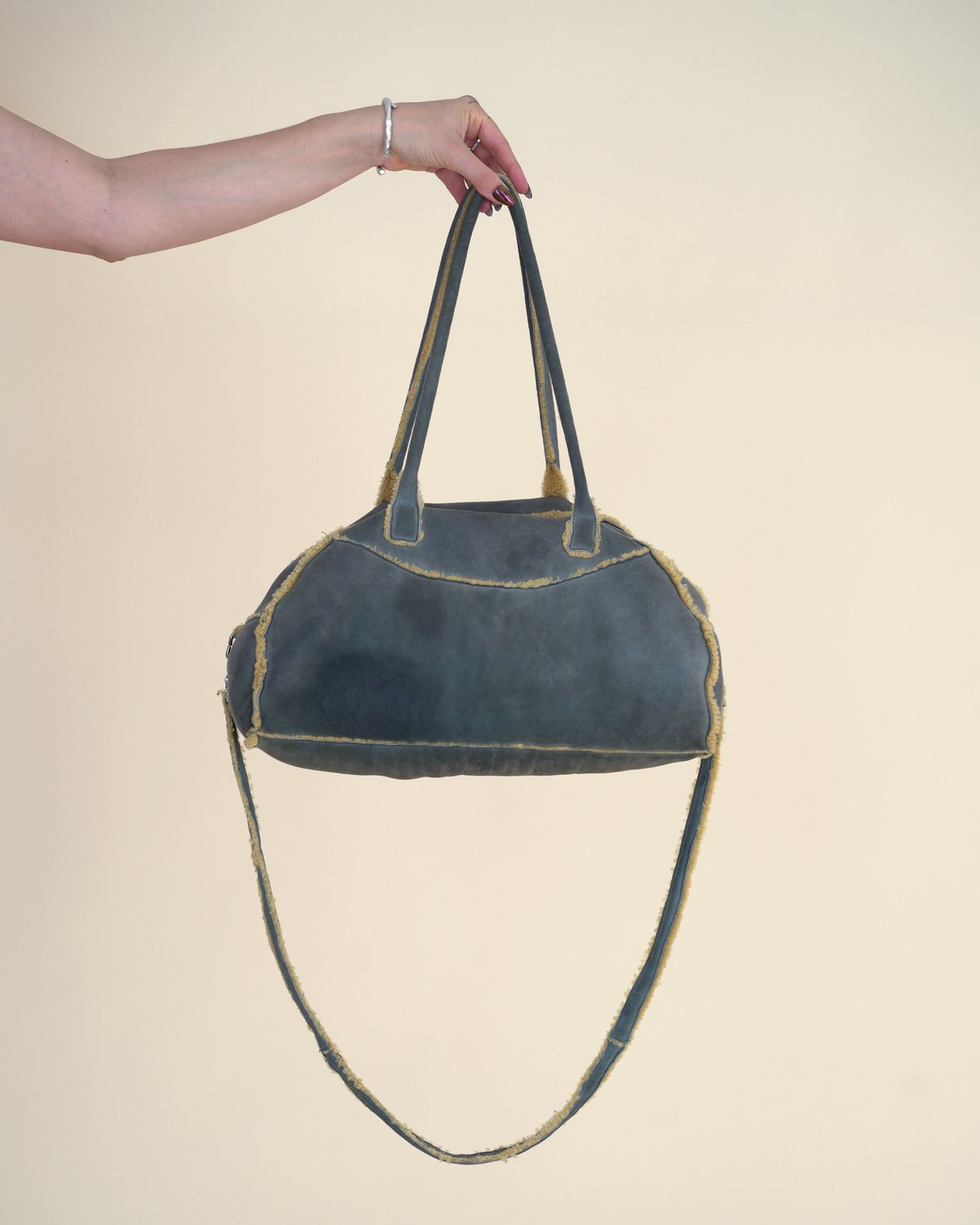 John Galliano A/W 2000 Shearling Bowling Bag
