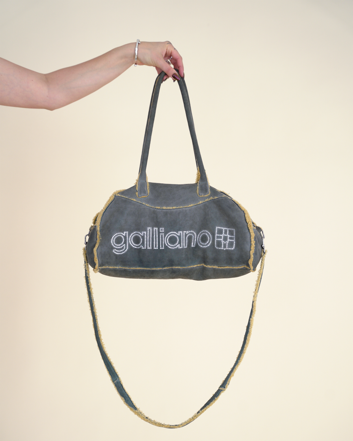 John Galliano A/W 2000 Shearling Bowling Bag