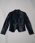 Gaspard Yurkievich Leather Blazer Jacket
