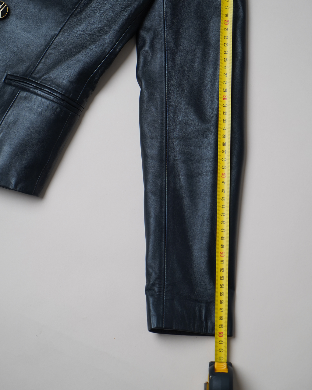 Gaspard Yurkievich sculpted leather blazer jacket