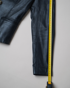 Gaspard Yurkievich sculpted leather blazer jacket