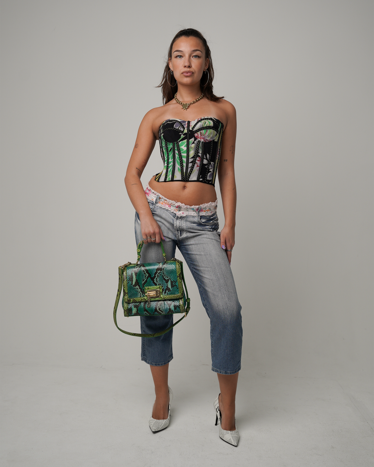 Dolce &amp; Gabbana Medium “Miss Monica” Python Handbag