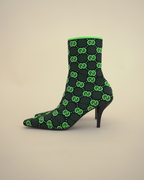 Gucci GG Stretch Mesh Ankle "Tom" Boots