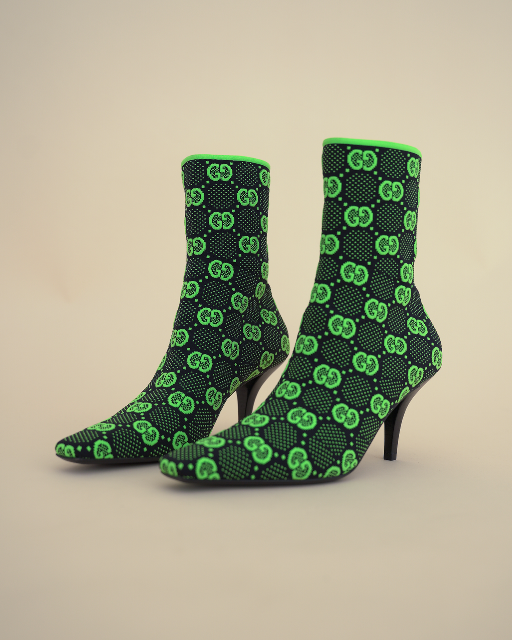 Gucci GG Stretch Mesh Ankle "Tom" Boots