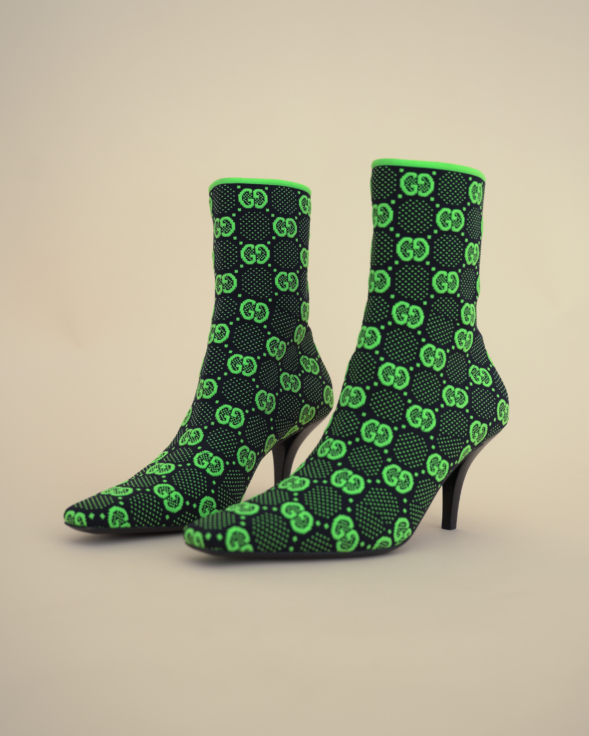 Gucci GG Stretch Mesh Ankle "Tom" Boots