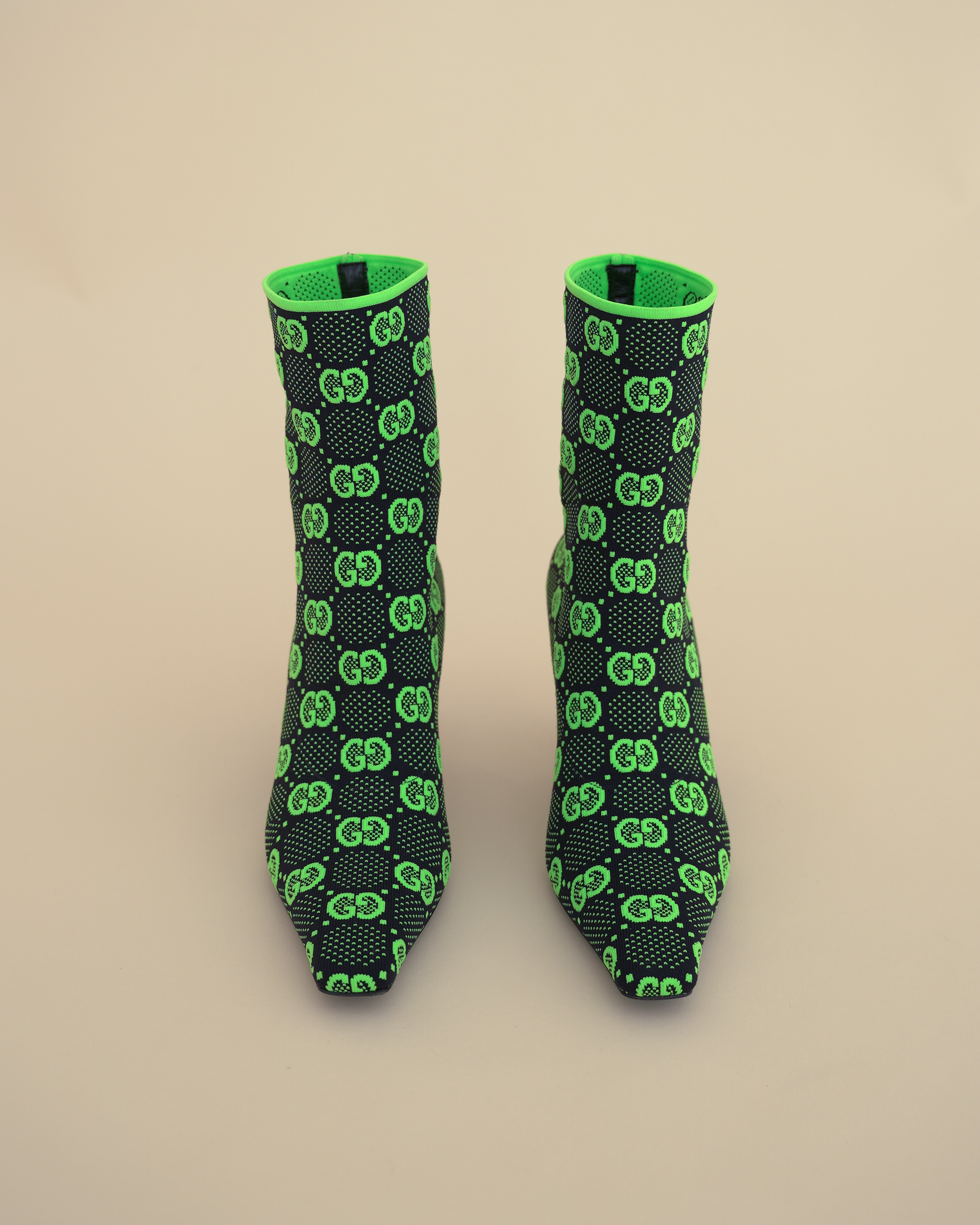Gucci GG Stretch Mesh Ankle "Tom" Boots