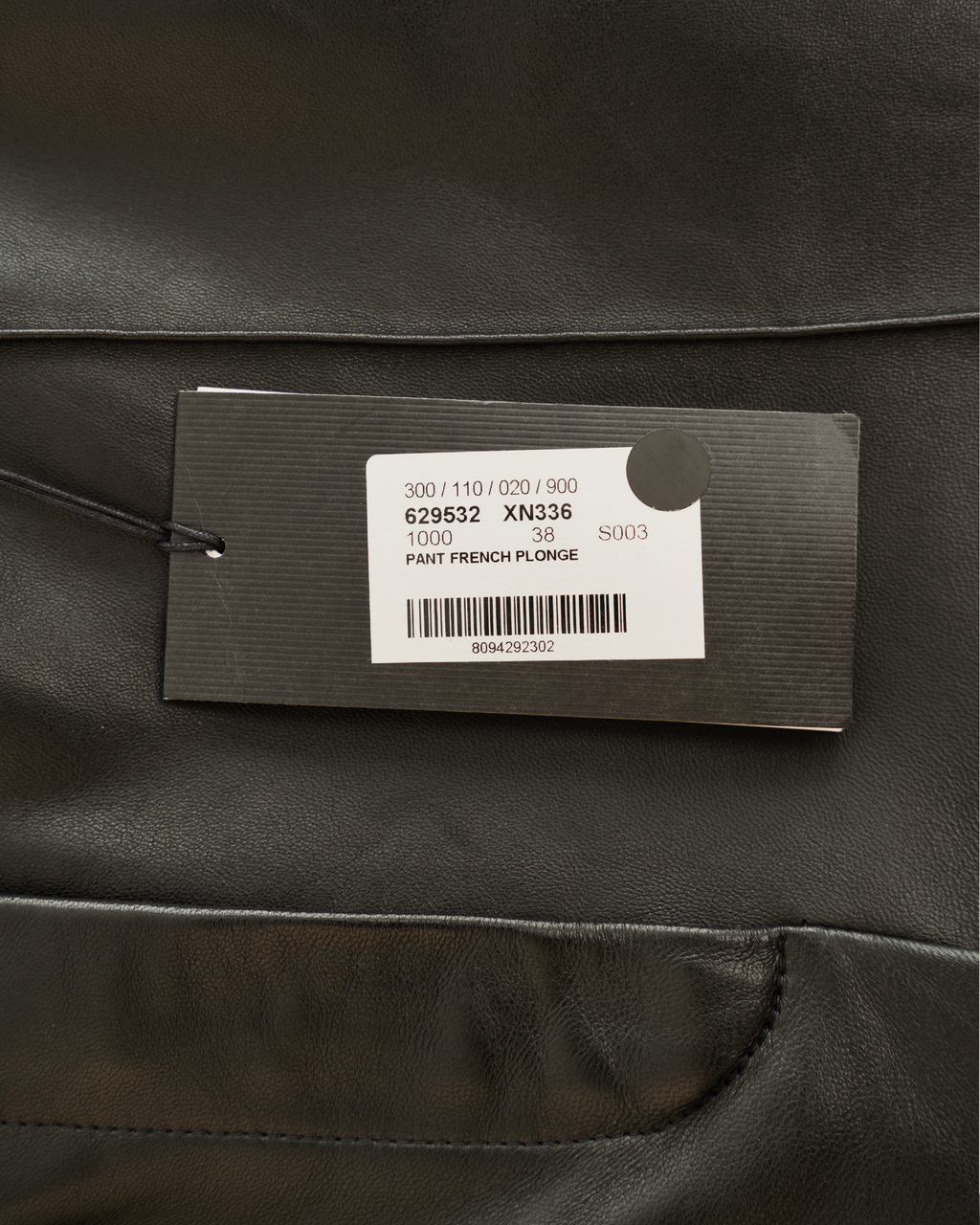 Gucci by Alessandro Michele Black Plongé Leather Flared Trousers