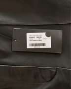 Gucci by Alessandro Michele Black Plongé Leather Flared Trousers