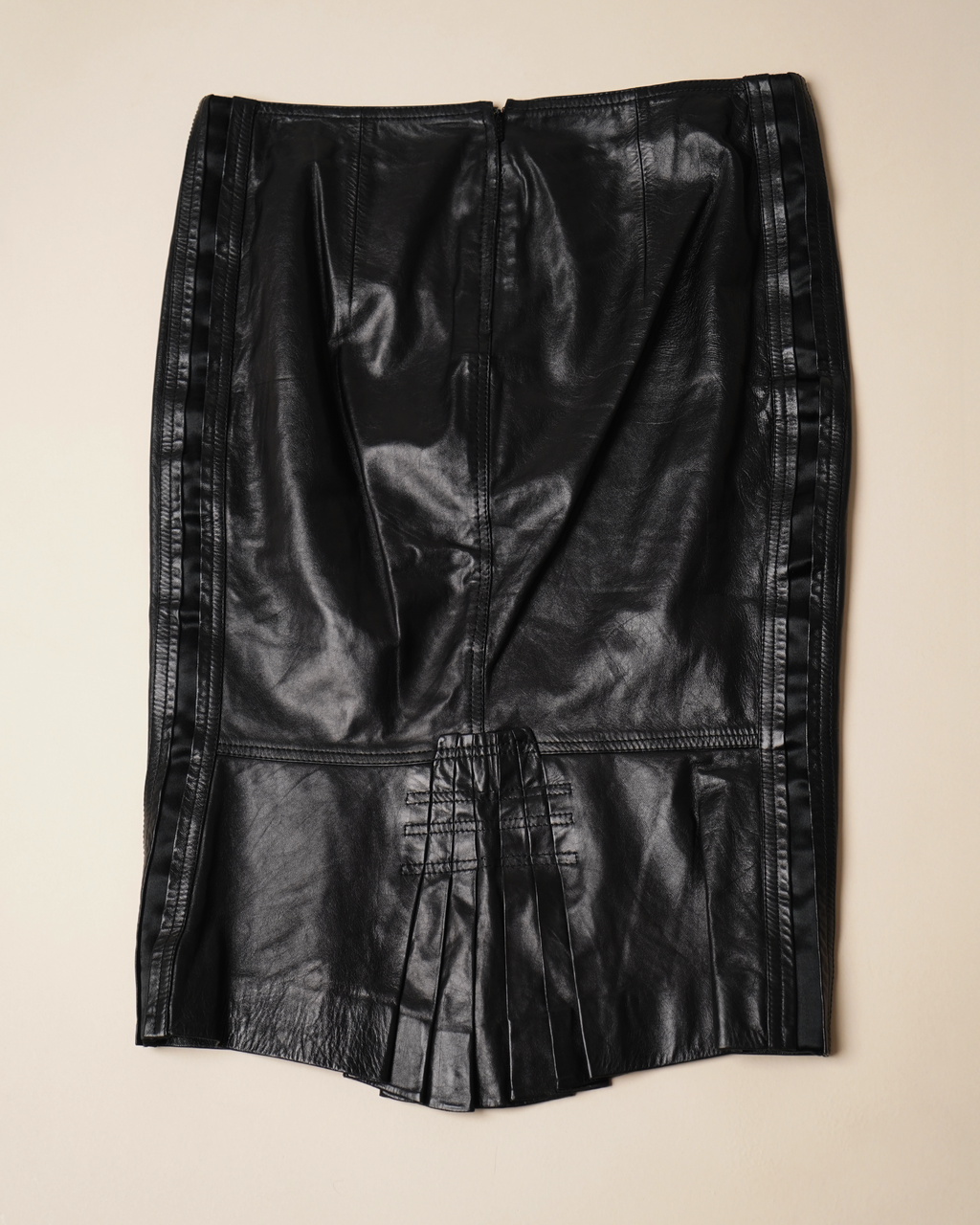Gucci by Tom Ford leather midi-skirt