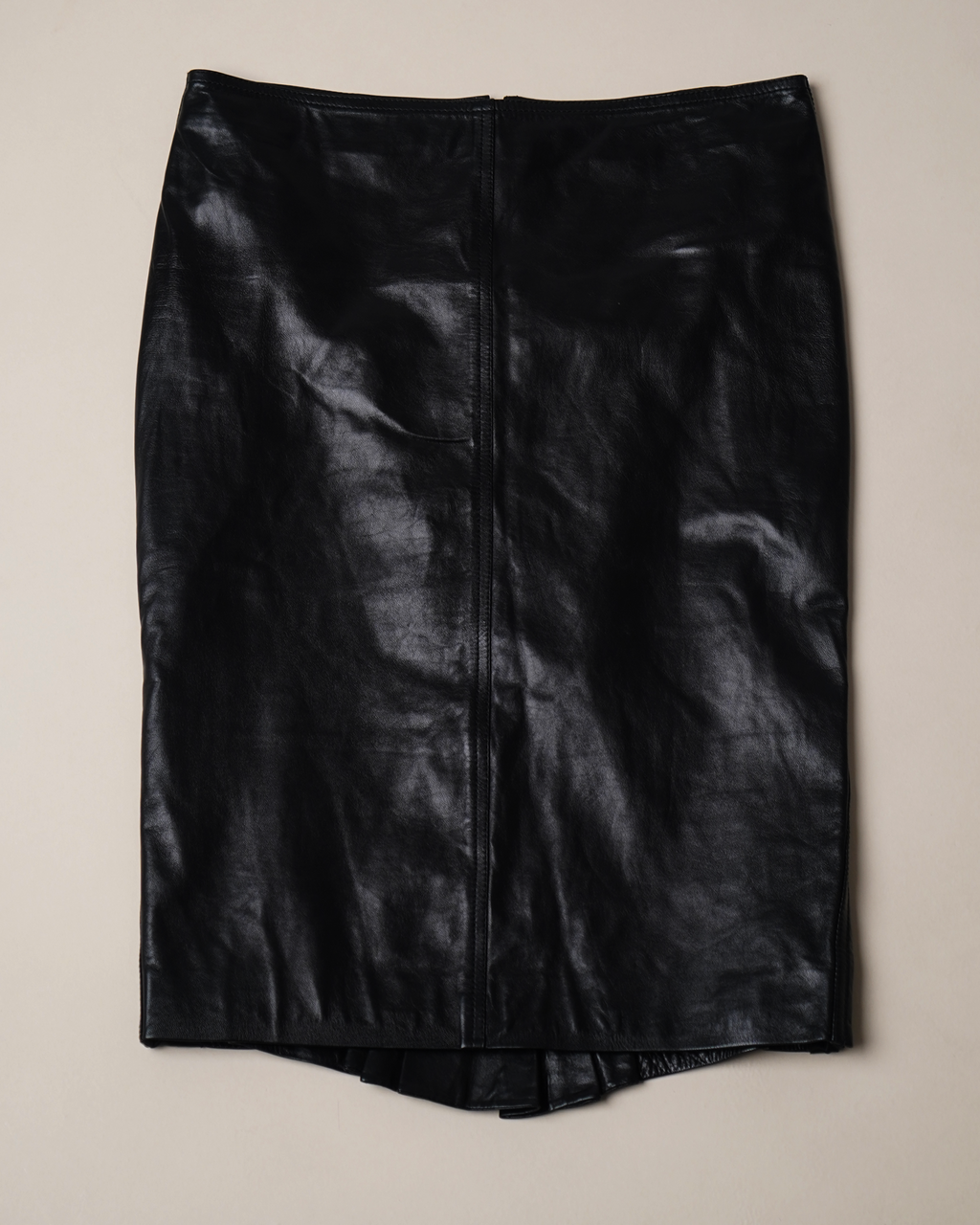 Gucci by Tom Ford leather midi-skirt