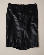 Gucci by Tom Ford leather midi-skirt