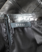 Gucci by Tom Ford leather midi-skirt