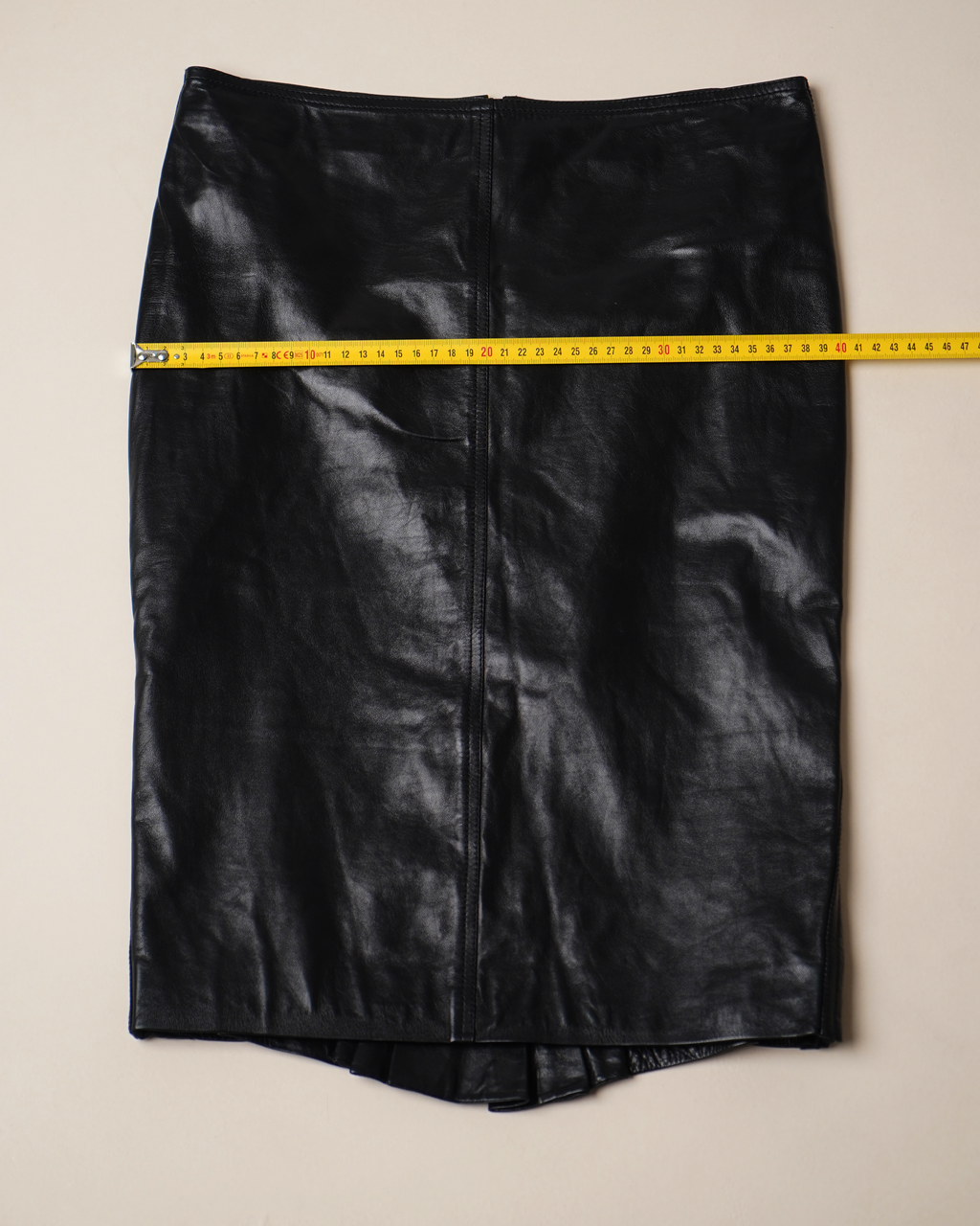Gucci by Tom Ford leather midi-skirt