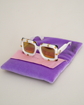 Gucci "Hollywood Forever" Oversized Crystal-Studded Square Sunglasses