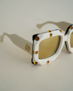 Gucci "Hollywood Forever" oversized crystal-studded square Sunglasses
