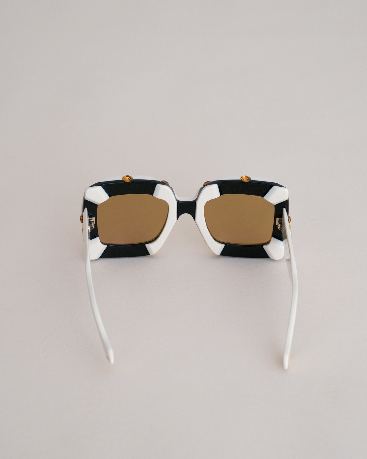 Gucci "Hollywood Forever" Oversized Crystal-Studded Square Sunglasses
