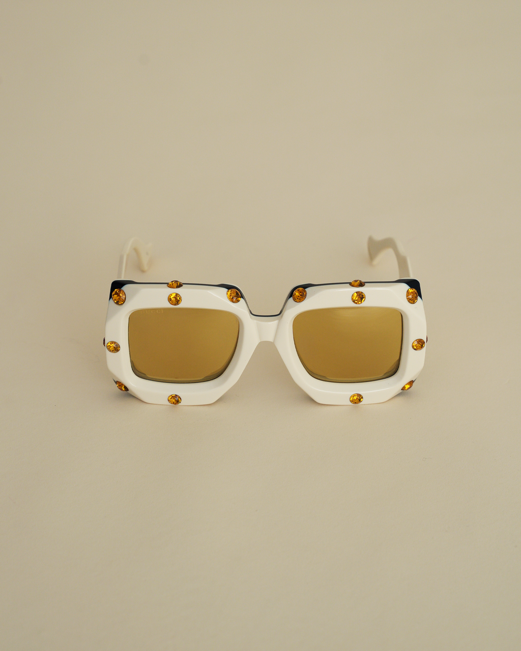 Gucci "Hollywood Forever" oversized crystal-studded square Sunglasses