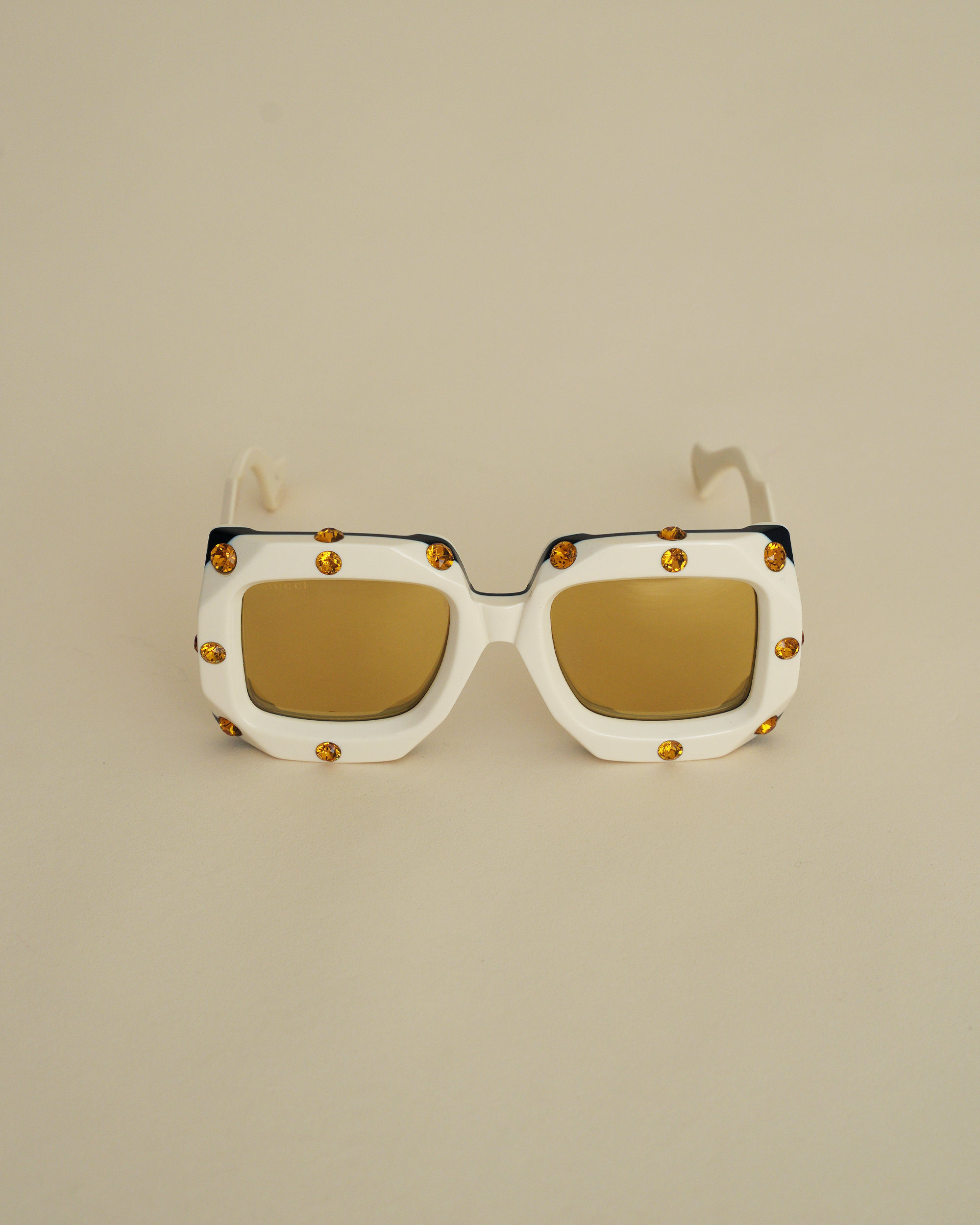 Gucci "Hollywood Forever" oversized crystal-studded square Sunglasses