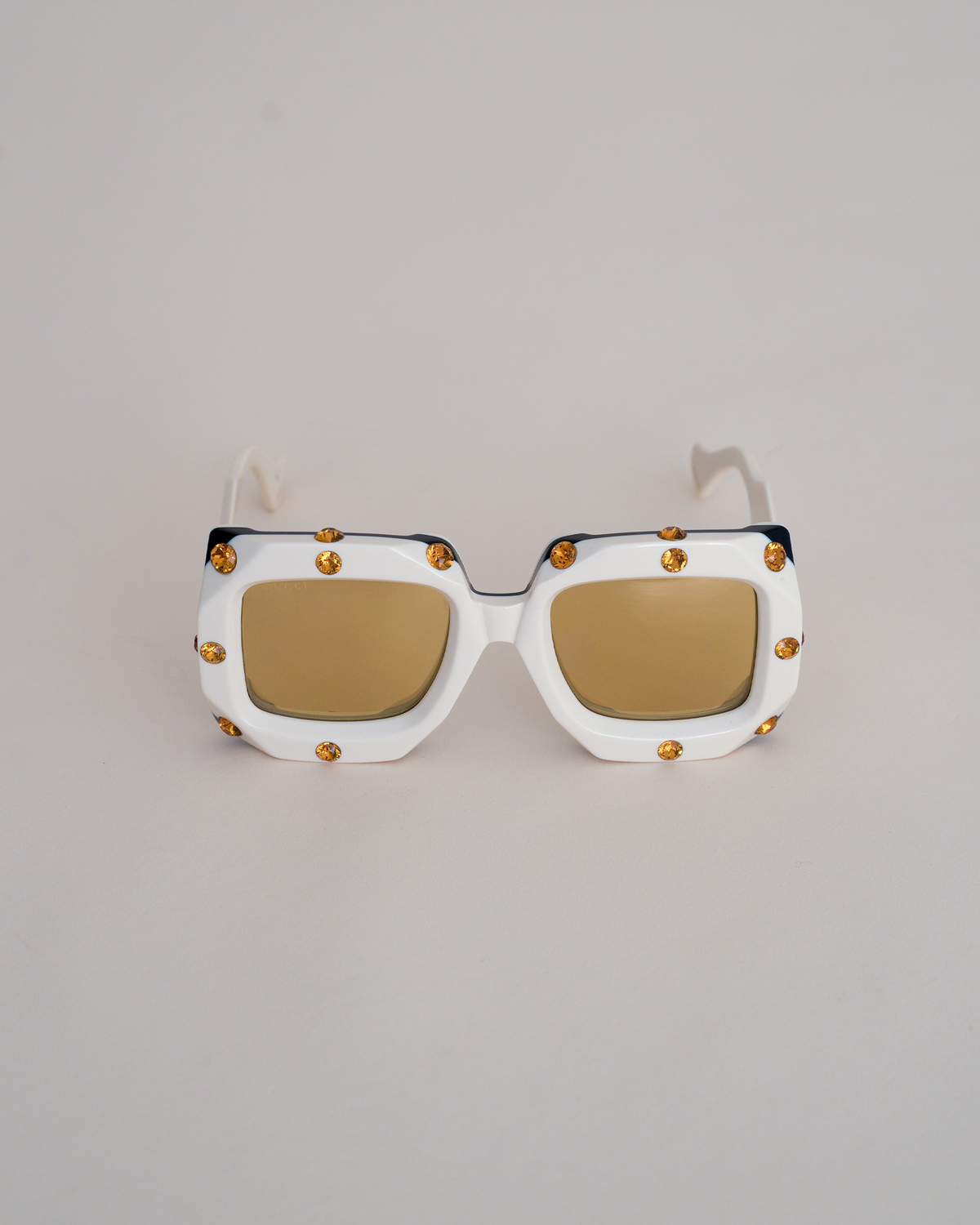 Gucci "Hollywood Forever" Oversized Crystal-Studded Square Sunglasses