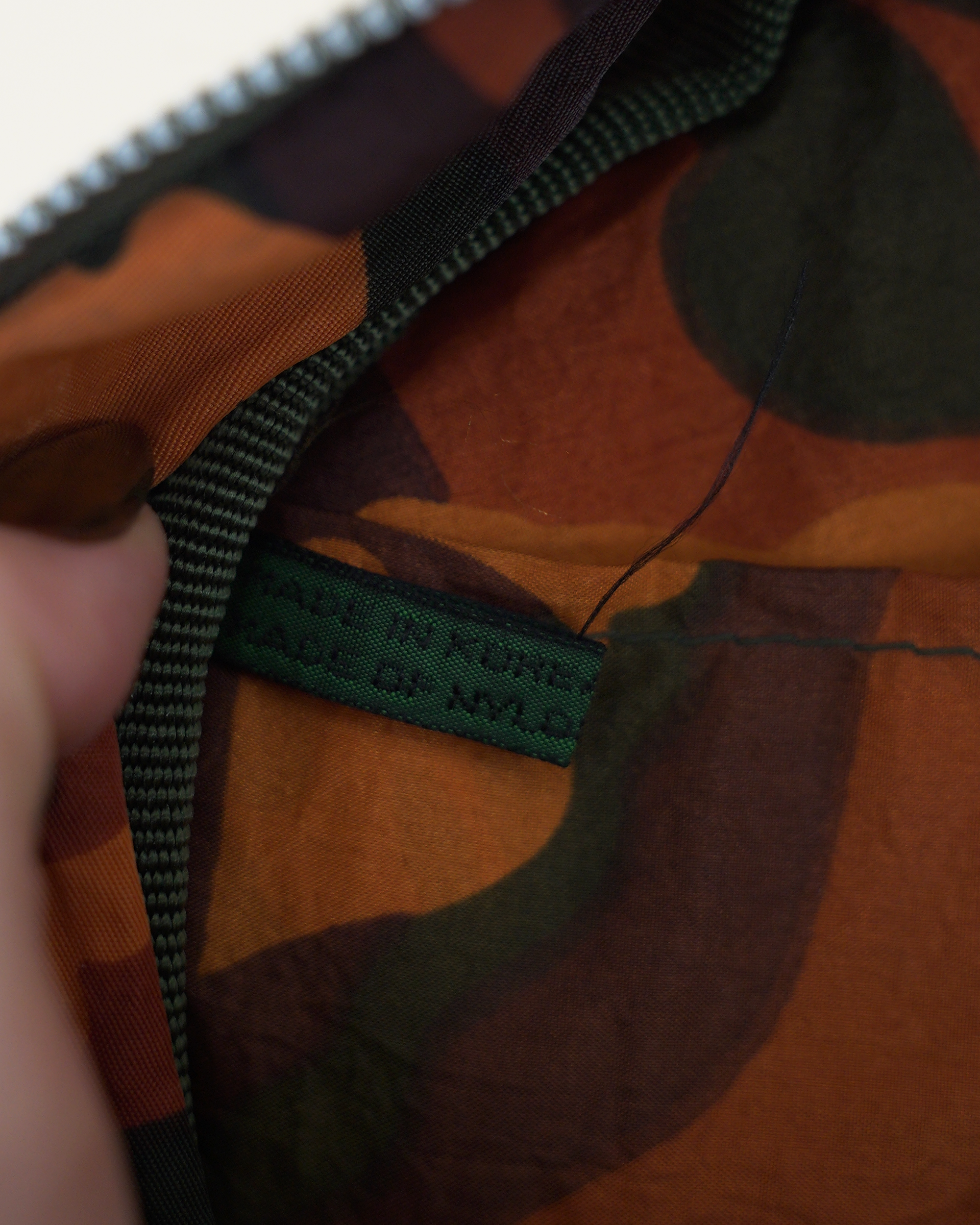 Junior Gaultier 1990s  Military-Style Circular Nylon Bag