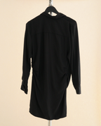 Jacquemus "La Robe Bahia" draped mini shirt dress