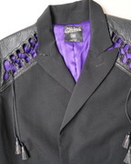 Jean Paul Gaultier Femme lace-up shoulder blazer